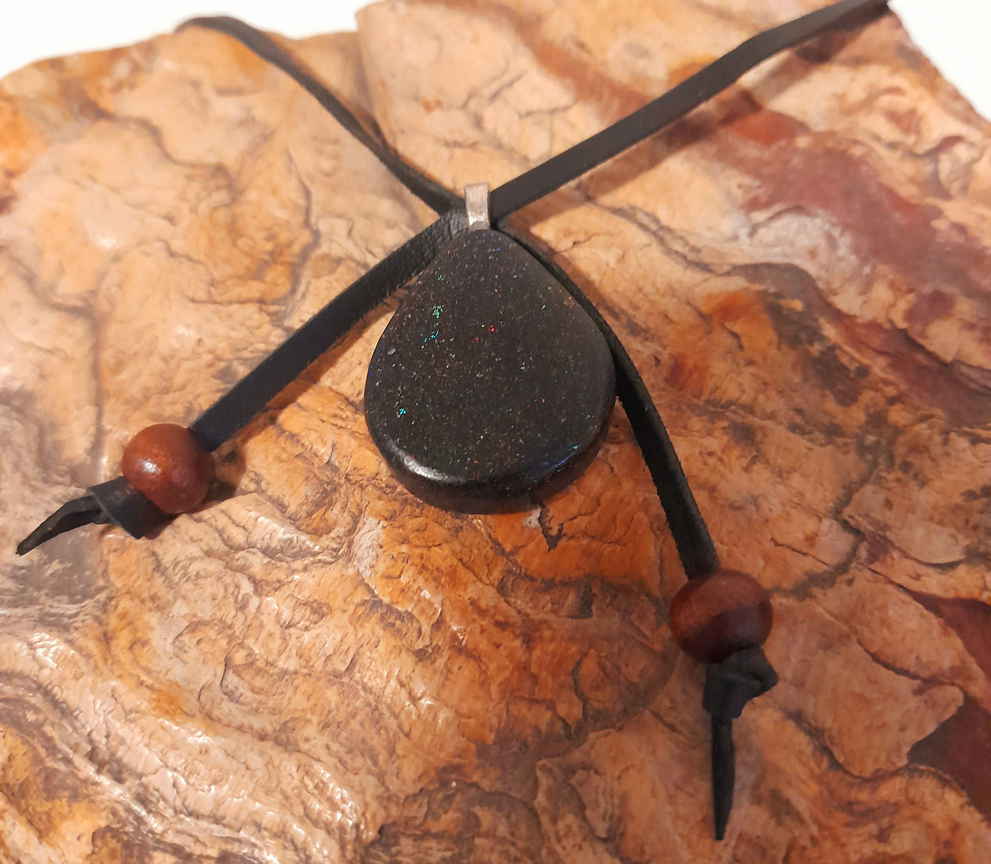 Australian Andamooka Matrix Opal Necklace