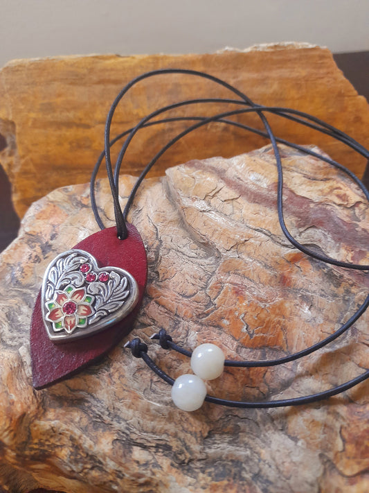 Heart-Shaped concho Necklace