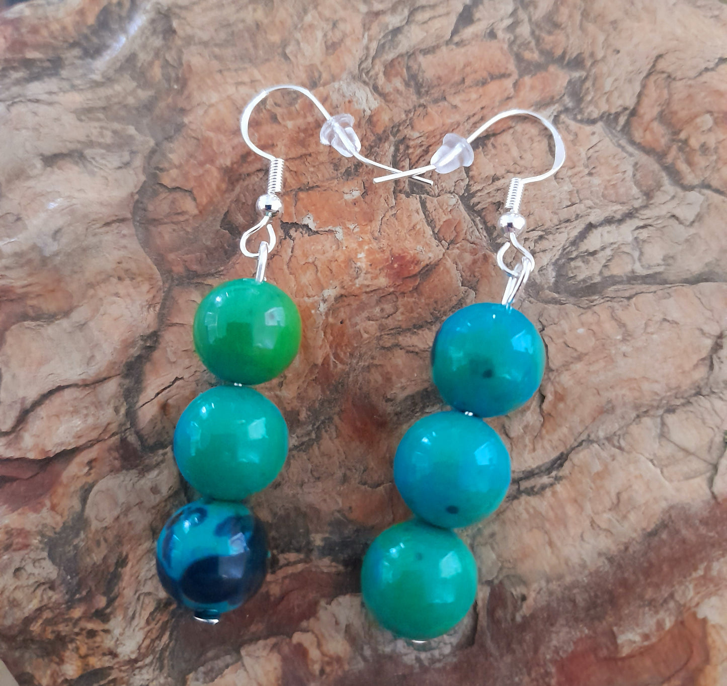 Cryocolla Gemstone Earrings